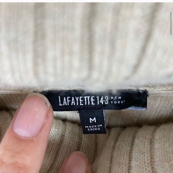 Lafayette 148 Asymmetrical Wool Sweater - Picture 4 of 4